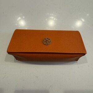 Tory Burch Orange Signature Sunglasses Case